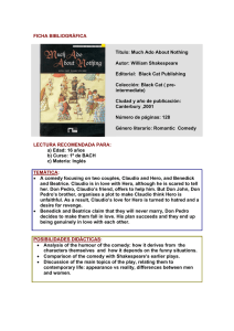 FICHA BIBLIOGRÁFICA Título: Much Ado About Nothing Autor