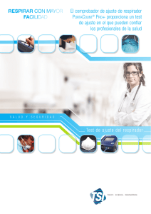 El comprobador de ajuste de respirador ® PRO+ proporciona