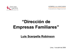 “Dirección de Empresas Familiares”