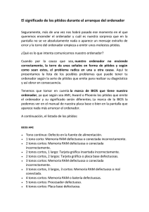 El significado de los pitidos durante el arranque del ordenador