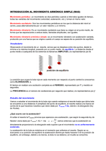 Introducción al movimiento armónico simple