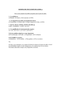 EJEMPLO DE TEST (PARTE DE AUDIO...) Sirva como ejemplo de
