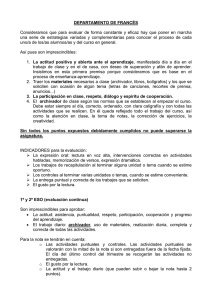 Guía de Evaluación Francés ESO