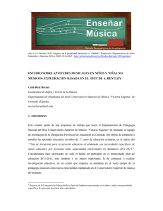 estudio sobre aptitudes musicales en niños y niñas