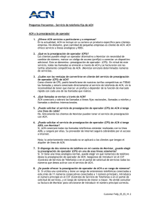 Preguntas frecuentes - Servicio de telefonía fija de ACN ACN y la