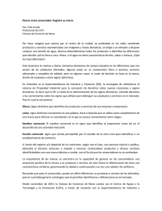 Piense como consumidor: Registre su marca Por: Felix Conde