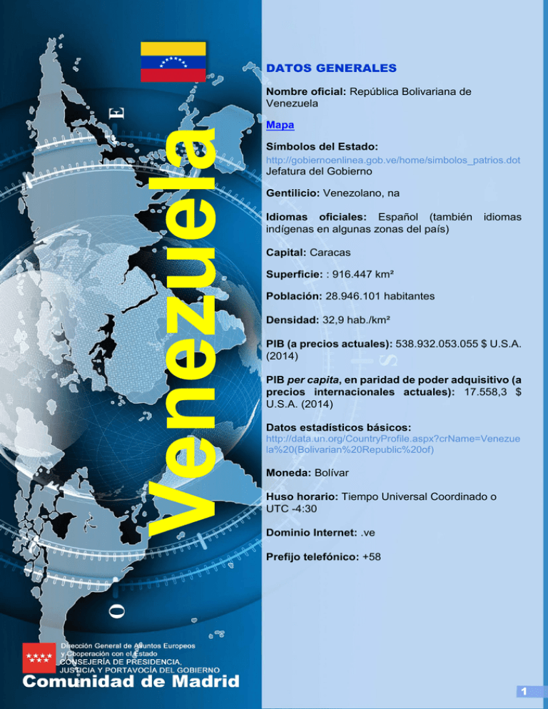 Información General Sobre Venezuela