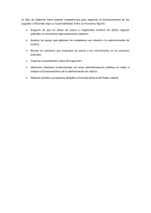 La Sala de Gobierno tiene amplias competencias para