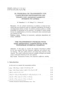el problema de transmisión con coeficientes dependientes del