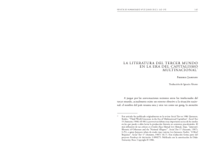 la literatura del tercer mundo en la era del capitalismo multinacional