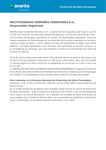 Protección de Datos Personales