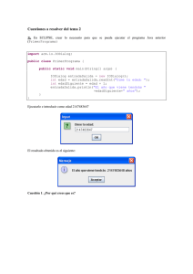Cuestiones a resolver del tema 2