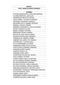 grupo 1 prof. maría eugenia ferreiro nombre alfonso bengochea