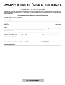formato para solicitar información - Página de Transparencia de la