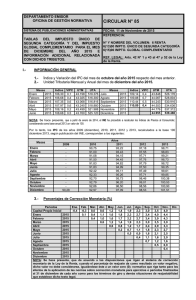 Tablas del Impuesto Único de Segunda Categoría