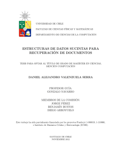 estructuras de datos sucintas para recuperación de