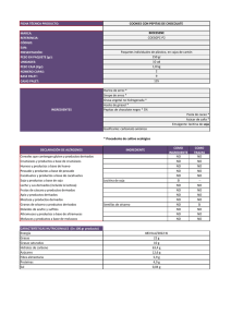 FICHA TÉCNICA PRODUCTO