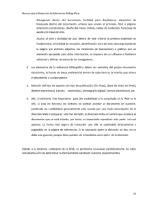 Navegación dentro del documento , facilidad para desplazarse