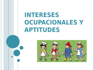 Intereses y habilidades ocupacionales