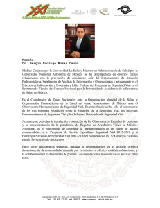 Reseña Dr. Sergio Rodrigo Rosas Osuna Médico Cirujano