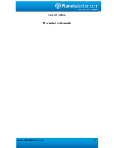 Guía de lectura El príncipe destronado
