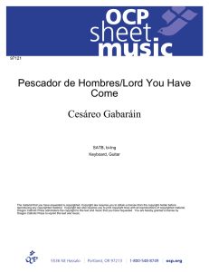 Pescador de Hombres/Lord You Have Come