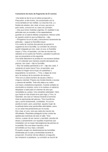 Comentario de texto de fragmento de El camino