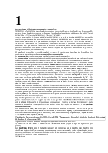 Los morfemas: Principales rasgos que los caracterizan MORFEMA o