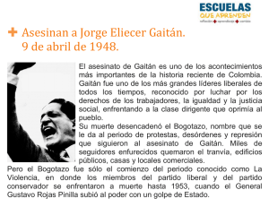 Asesinato de Gaitán. Abril 9 de 1948