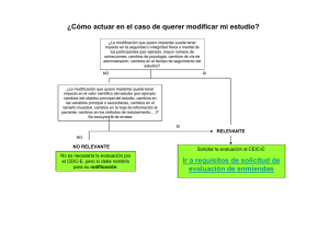 Cómo actuar en el caso de querer modificar mi estudio?