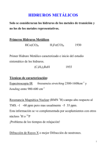 hidruros metálicos