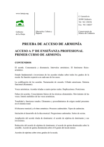 Pruebas Teórico Practicas de ARMONIA