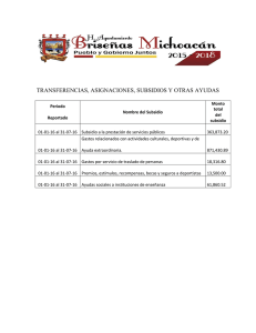 Subsidios 0101 al 310716