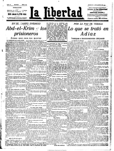 Abd-el`Krim `los prisioneros Lo que se trató en