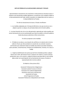 NOTA DE PRENSA DE LAS ASOCIACIONES JUDICIALES