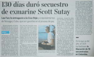 130 días duró secuestro de exmarine Scott Sutay