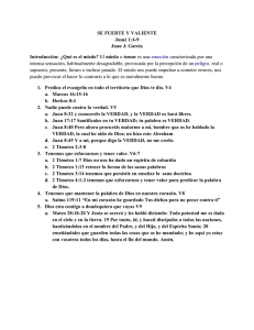 SE FUERTE Y VALIENTE Josué 1:4-9 Juan J. García