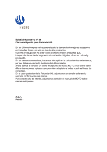 Boletín Informativo N° 34 Cierre multipunto para Rotonda 640. En