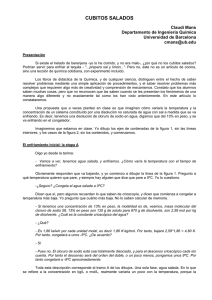 Cubitos Salados: Lección de Química y Experimento
