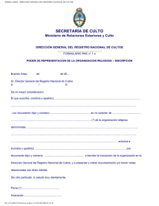 FORMULARIOS - DIRECCION GENERAL DEL REGISTRO