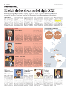 El club de los tiranos del siglo XXI