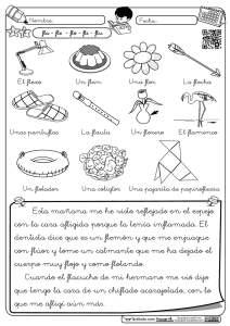 Hoja de ejercicios: Sonido 'fl' - Lectoescritura