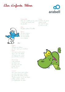 Llar d`infants. Febrer