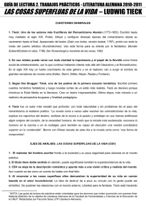 Guía de lectura 2: TIECK
