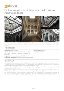 Evaluación estructural del edificio de la antigua Aduana de Bilbao