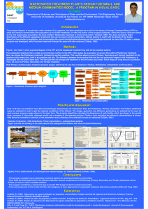 WASTEWATER TREATMENT PLANTS DESIGN FOR SMALL AND