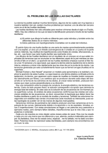 el problema de las huellas dactilares