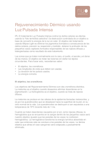 Rejuvenecimiento dérmico usando Luz Pulsada Intensa