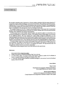 We are glad to introduce to the Computación y Sistemas - E