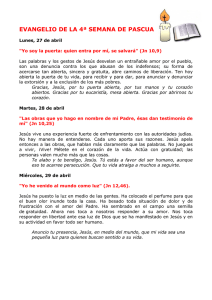 evangelio de la 4ª semana de pascua